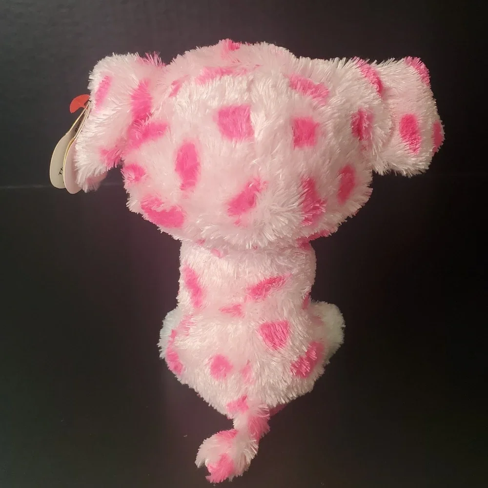 Ty Beanie Boos 2023 RORY the Valentine's Day Dog Pink Spotted 6
